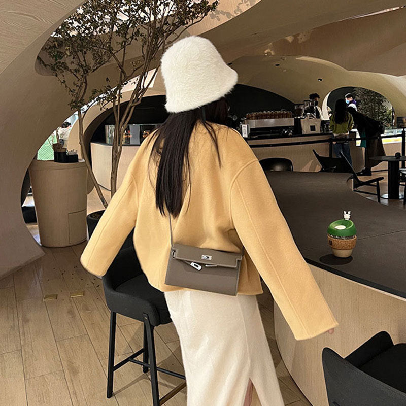 Women's Kelly Genuine Leather Fashion Clutch Handbags