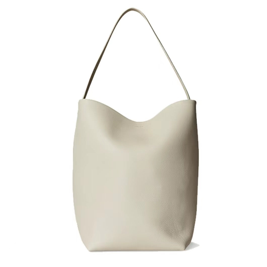 Women's High-grade Lychee Pattern Cowhide Large Capacity Totes Crossbody Bags