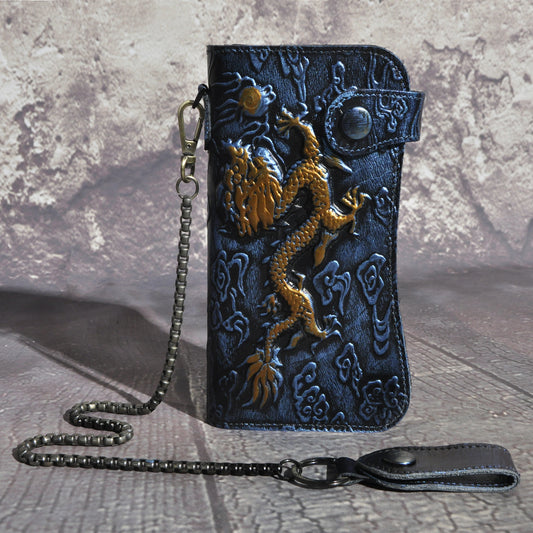 Men's Layer Vegetable Tanned Leather Cowhide Multiple Men's Wallets