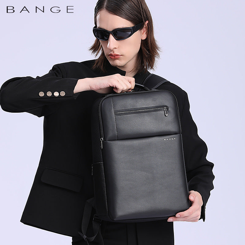 Men's Business Leisure Commute Computer White Collar Backpacks