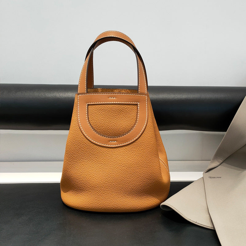 Women's Commuter Top Layer Cowhide Leather Pig Shoulder Bags