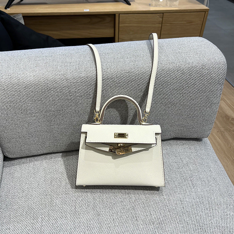 Women's Second Generation Palm Print Kelly Leather Fashion Pouches Mini Shoulder Bags