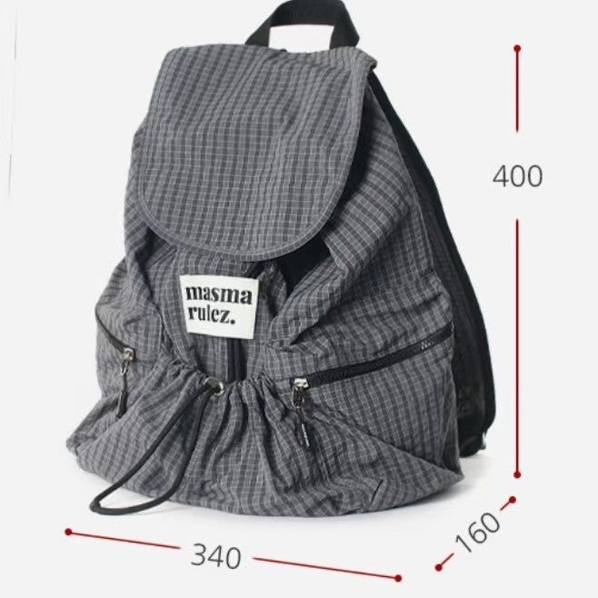 Women's & Men's & Plaid Striped Large Capacity Lightweight Backpacks