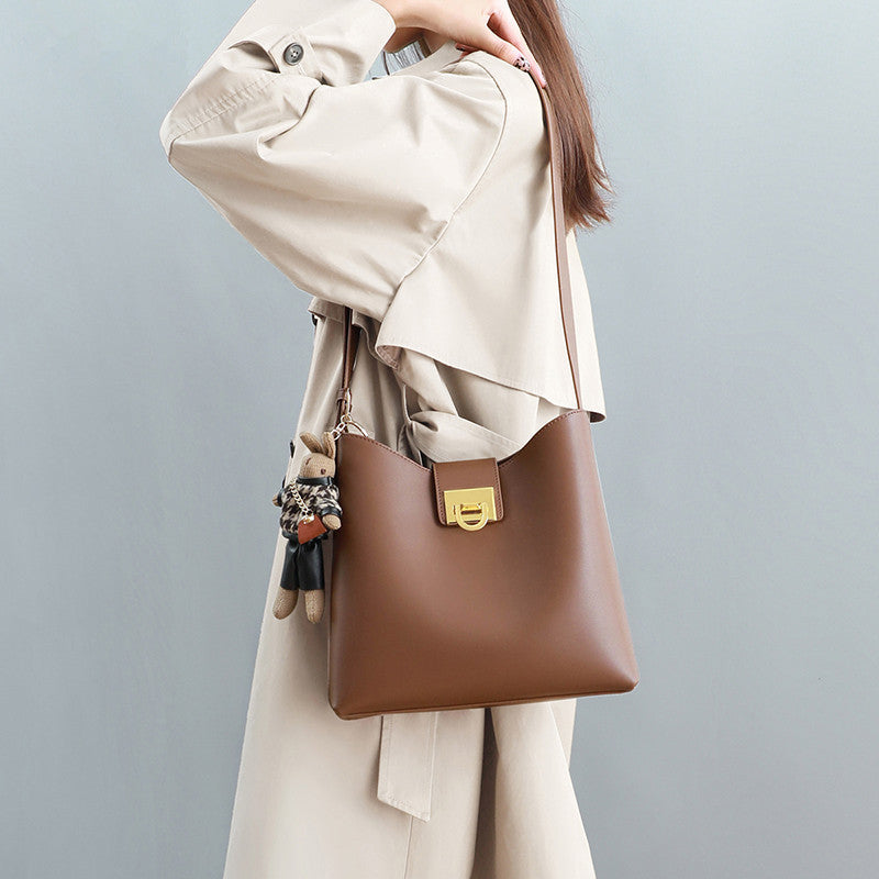 Women's Genuine Leather French Minority Trendy Fashion Shoulder Bags