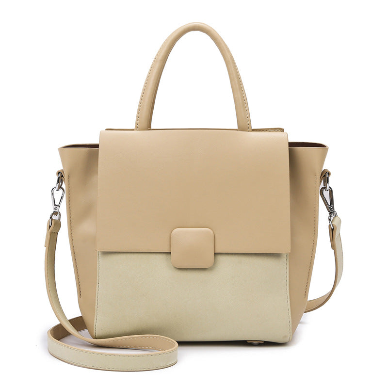 Women's Color Block Matte Fashion Simple Elegant Handbags