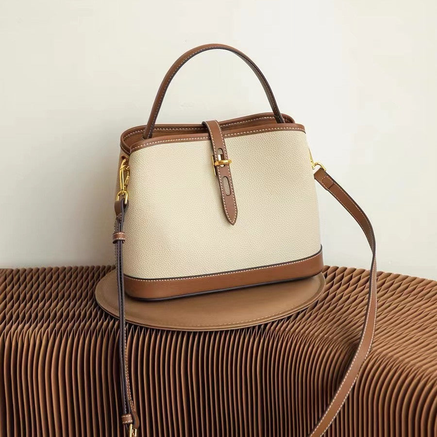 Women's Slouchy Design High-grade Portable Cowhide Shoulder Bags