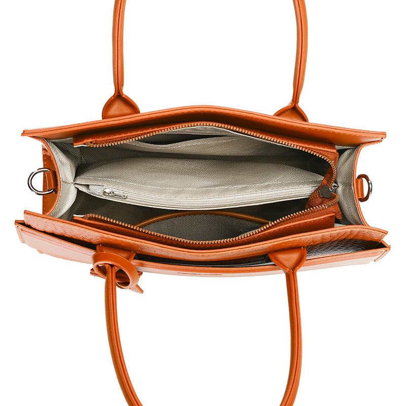 Creative Women's Stone Pattern Mother Advanced Handbags