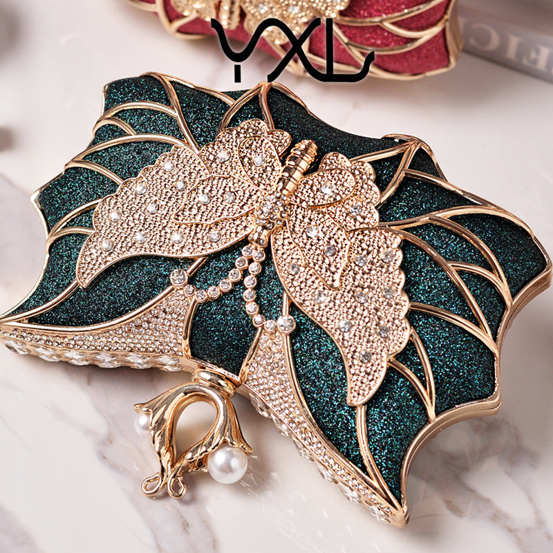 Women's Fashion Luxury Dinner Hollow Butterfly Party Evening Bags