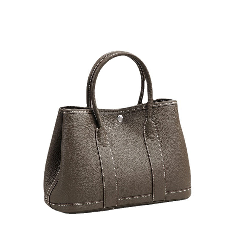 Women's Party Leisure Shopping Litchi Grain First Layer Cowhide Genuine Crossbody Bags