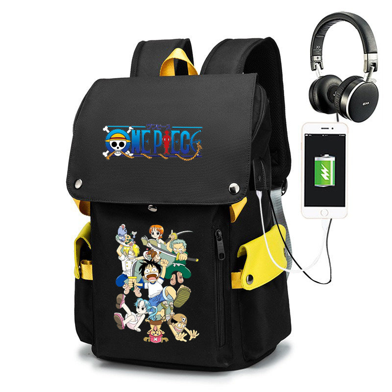 Piece Joint Name Cartoon Male Junior High Backpacks