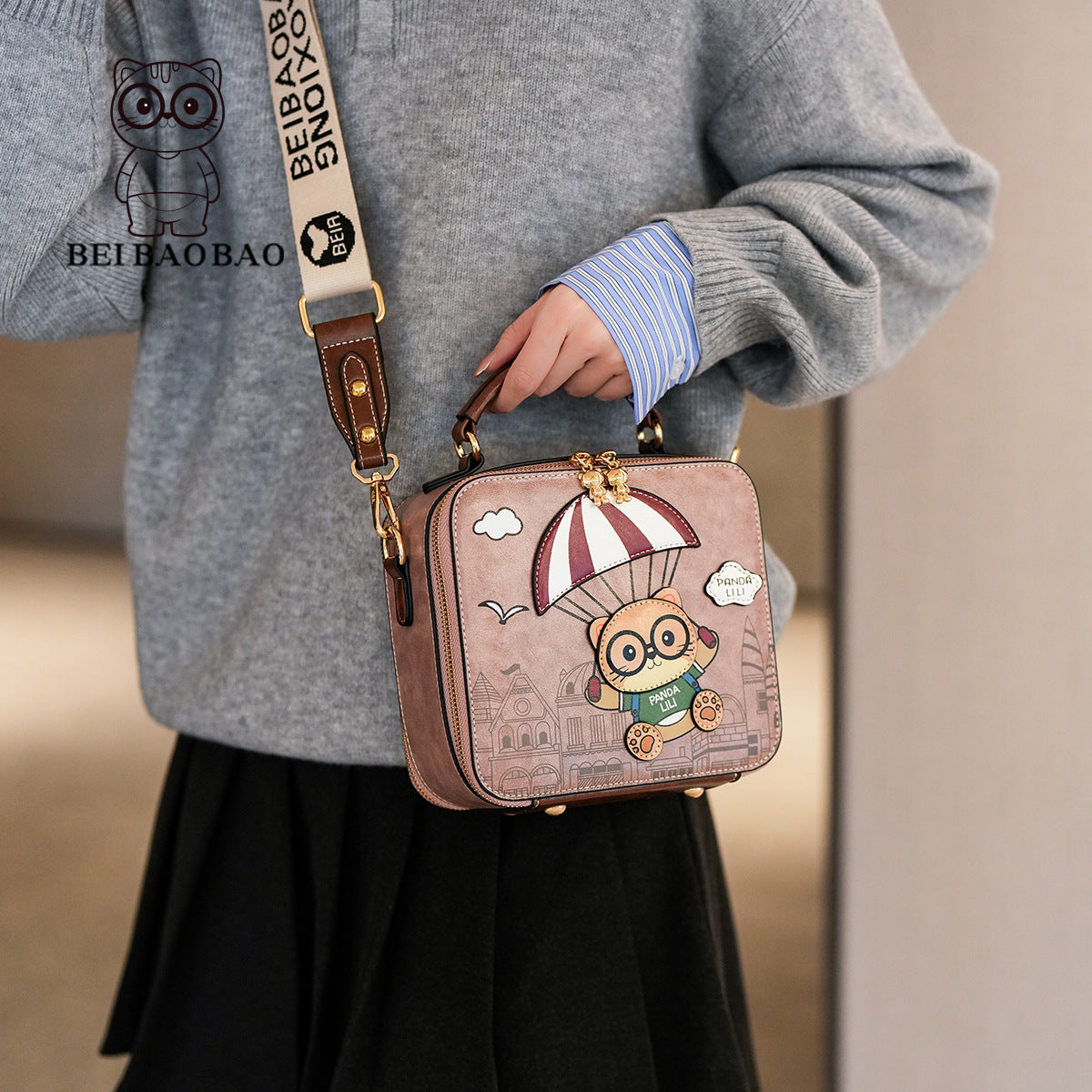 Attractive Women's Western Style Box Portable Crossbody Bags