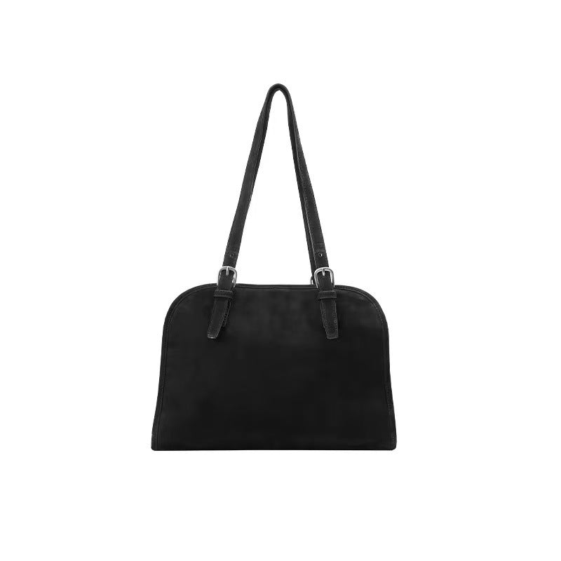 Women's Vegetable Tanned Cattle Leather Ingot Bowling Shoulder Bags