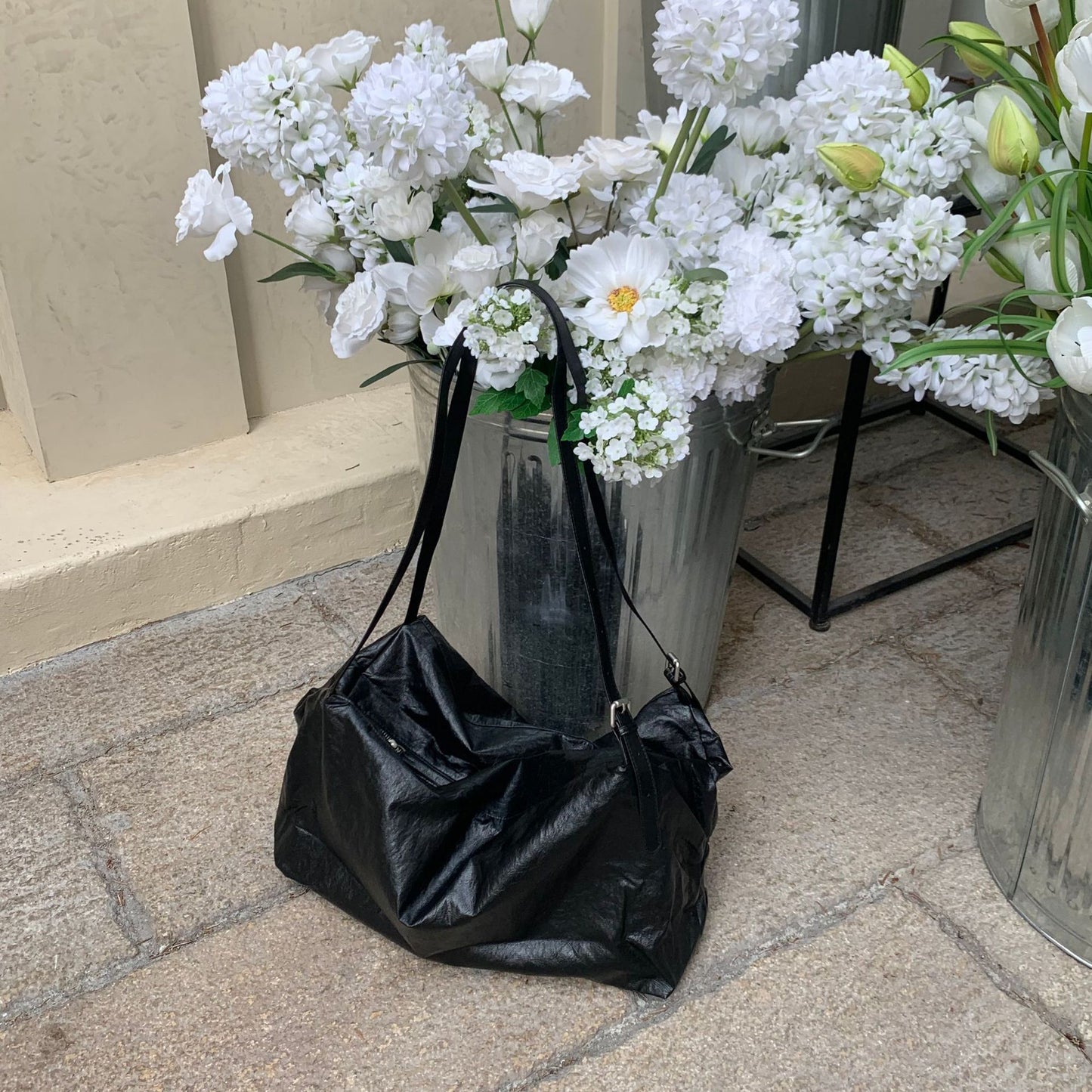 Korean Style Single Soft Leather Large Bags