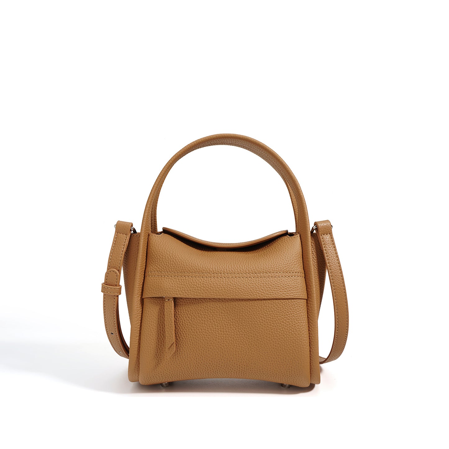 Women's Ingot Vegetable Basket Top Layer Cowhide Crossbody Bags