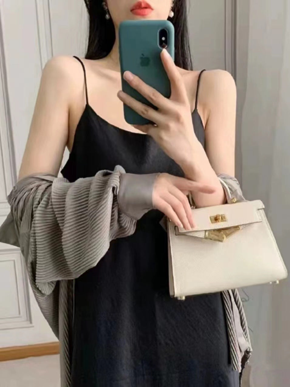 Women's High-grade Mini Kelly Genuine Leather Calfskin Crossbody Bags