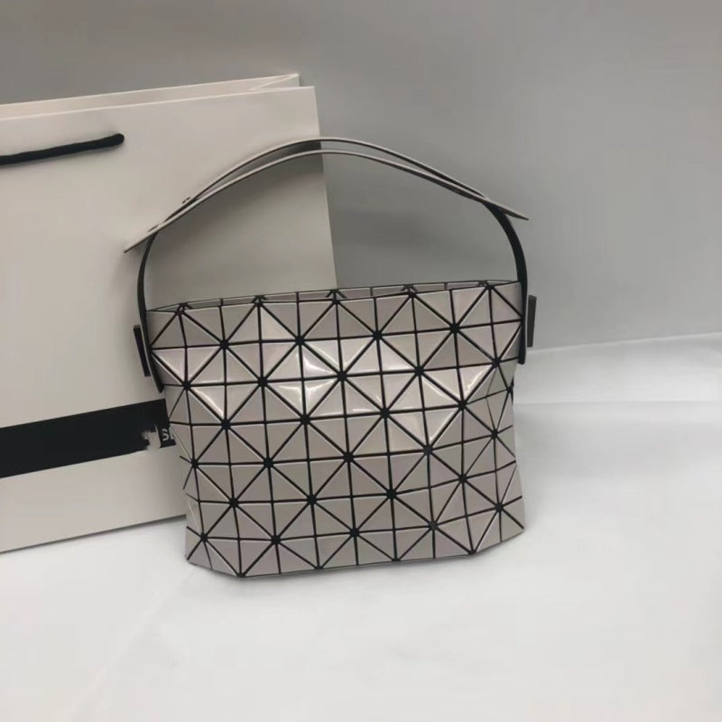 Women's Original Single Geometric Rhombus Baguette Portable Shoulder Bags