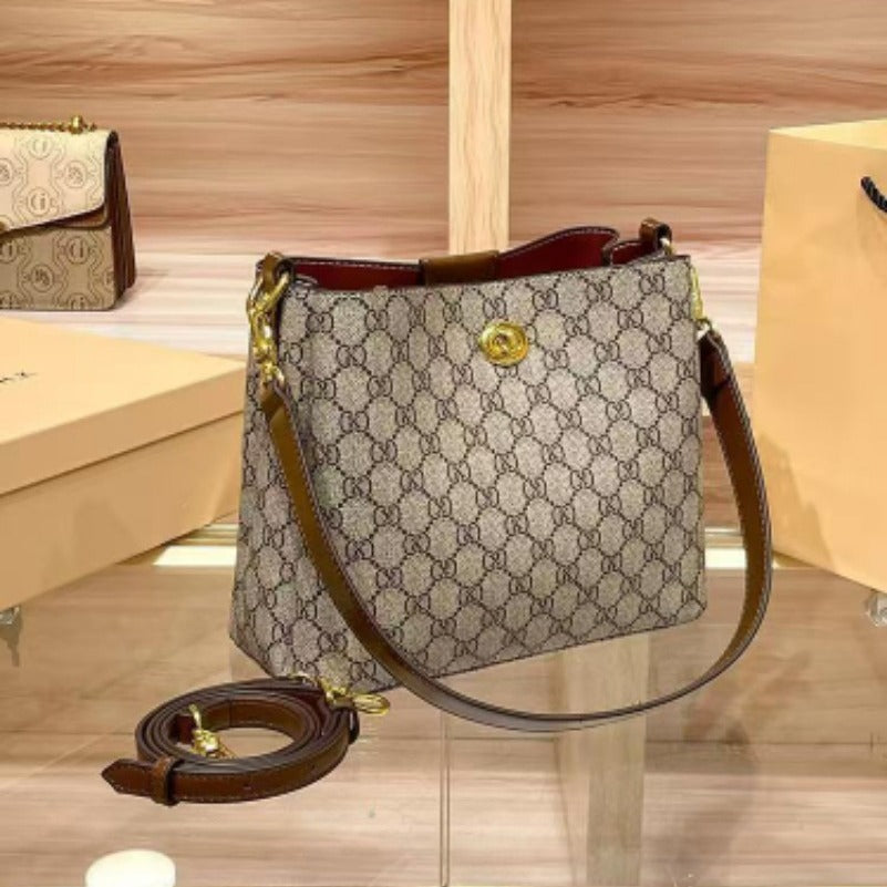 Women's High-grade Printed Letter Commuter Portable Handbags