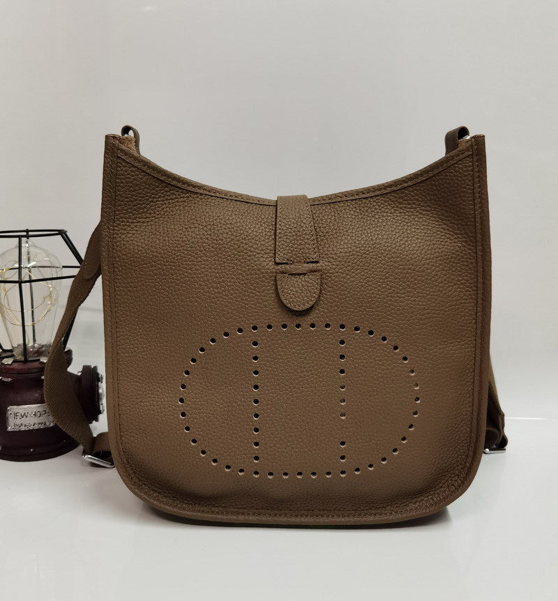 Women's & Men's & Layer Cowhide Lychee Pattern Handbags