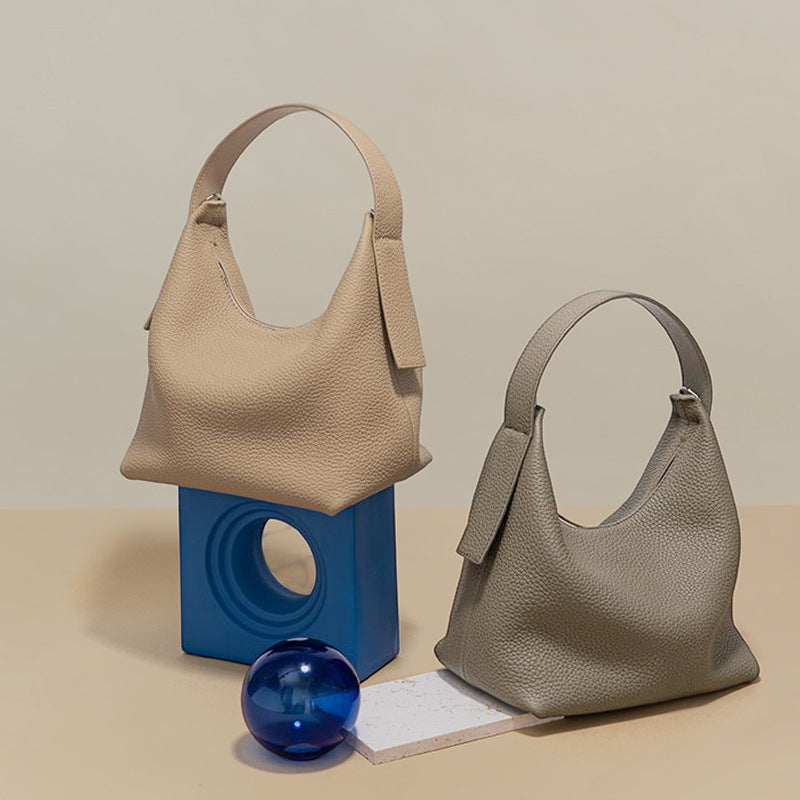 Women's Leather First Layer Lychee Pattern Cowhide Handbags