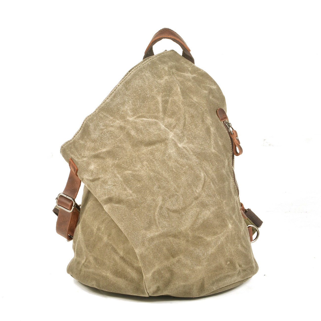 Men's Waterproof Retro Tooling Vintage Oil Wax Canvas Backpacks