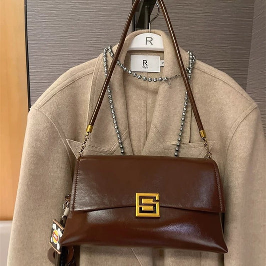 Affordable Luxury Fashion Underarm Female Niche Retro Easy Bags