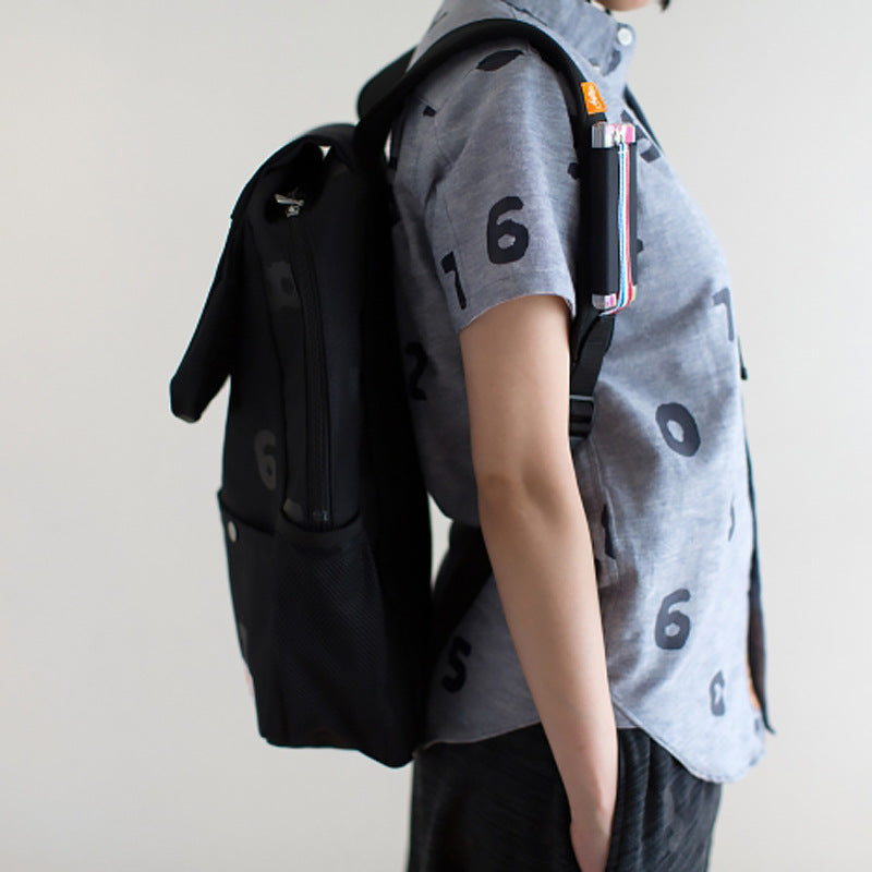 Durable Canvas Simple Large Capacity Black Backpacks