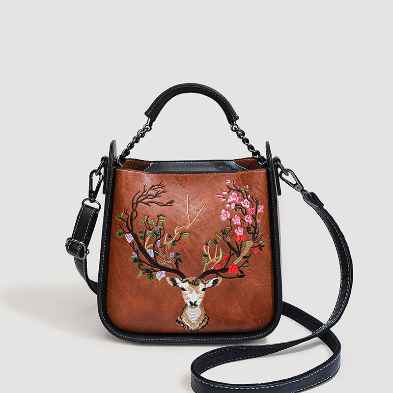 Women's Retro Chinese Style Embroidery Pattern With Crossbody Bags