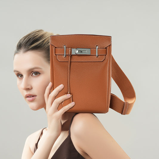Women's Unisex High Quality First Layer Leather Crossbody Bags