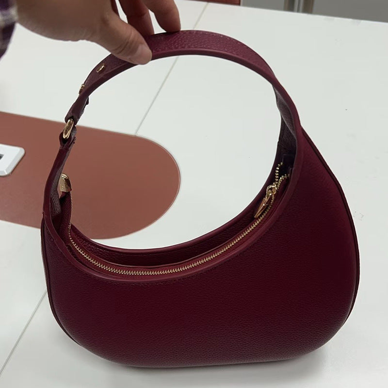 Women's Minority Design Irregular Crescent-shaped Moon High-grade Bags