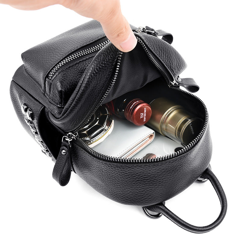 Cool Layer Cowhide Commuter Three-dimensional Stylish Backpacks