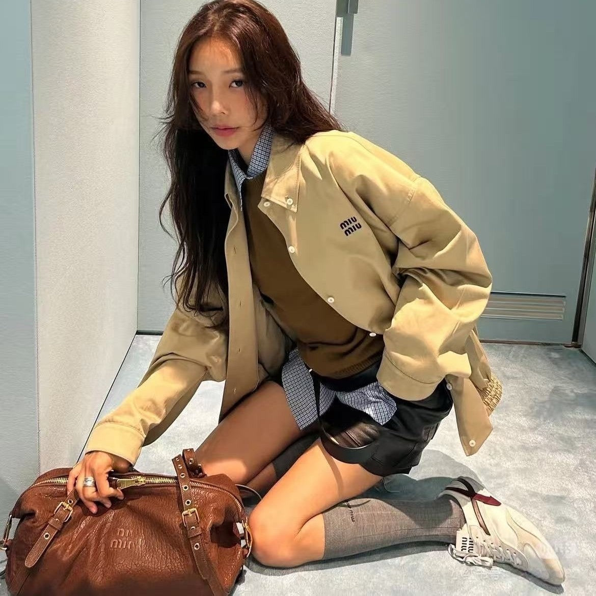 Women's Motorcycle Idle Style Baguette High-grade Underarm Crossbody Bags