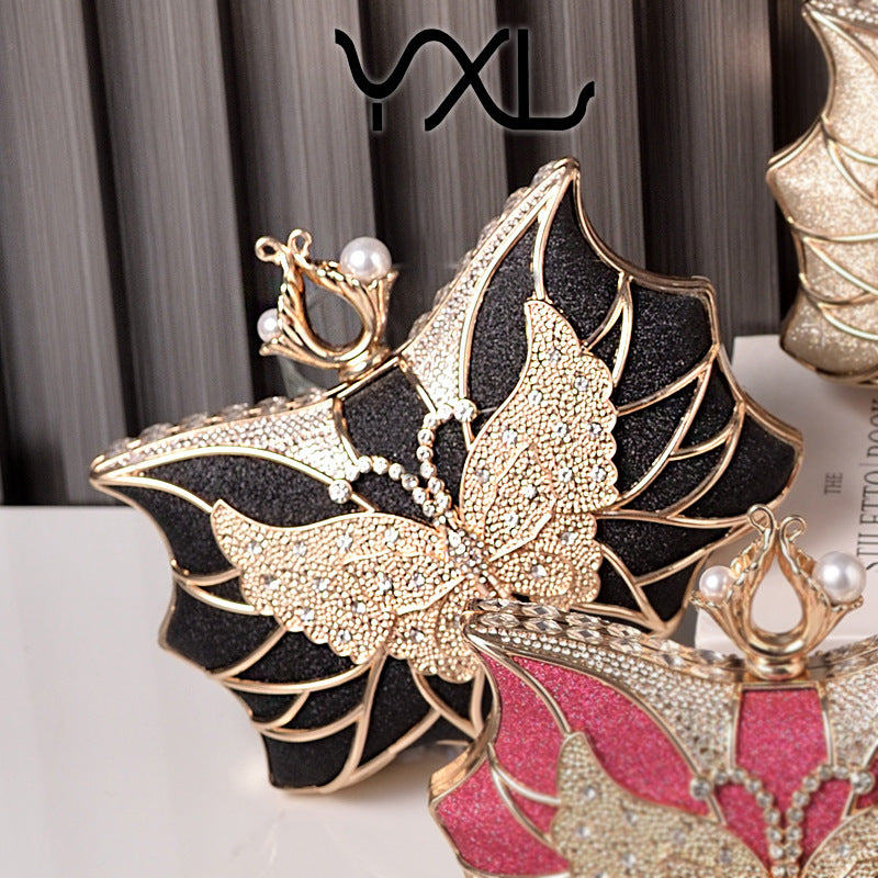 Women's Fashion Luxury Dinner Hollow Butterfly Party Evening Bags