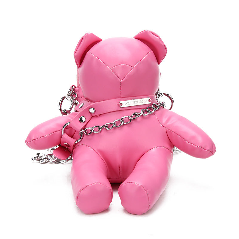 Design Female Super Popular Personality Bear Crossbody Bags