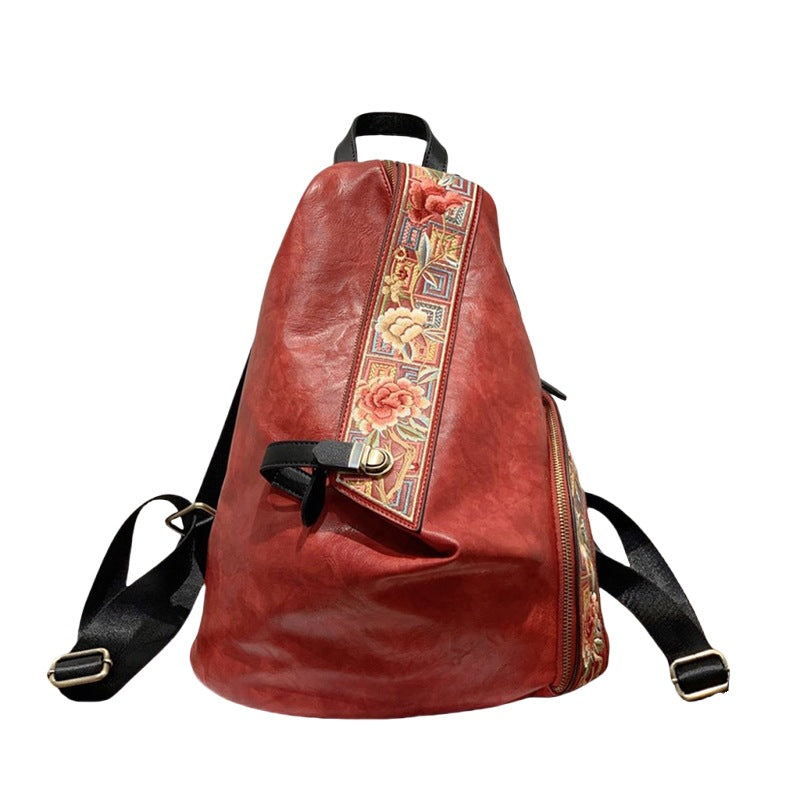 Women's Retro Chinese Style Embroidery With Cheongsam Backpacks