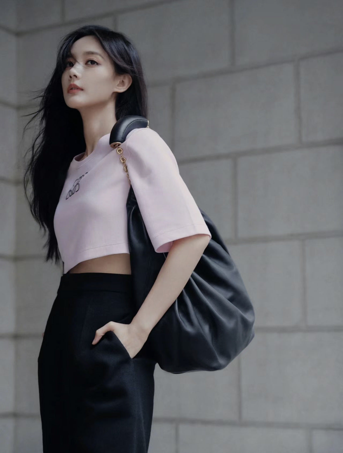 Women's Ruffled Soft Sheepskin Portable Chain Underarm Bags