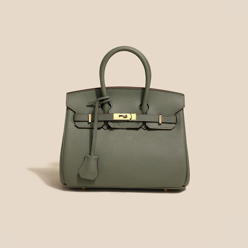 Women's Line First Layer Cowhide Handmade Genuine Bags