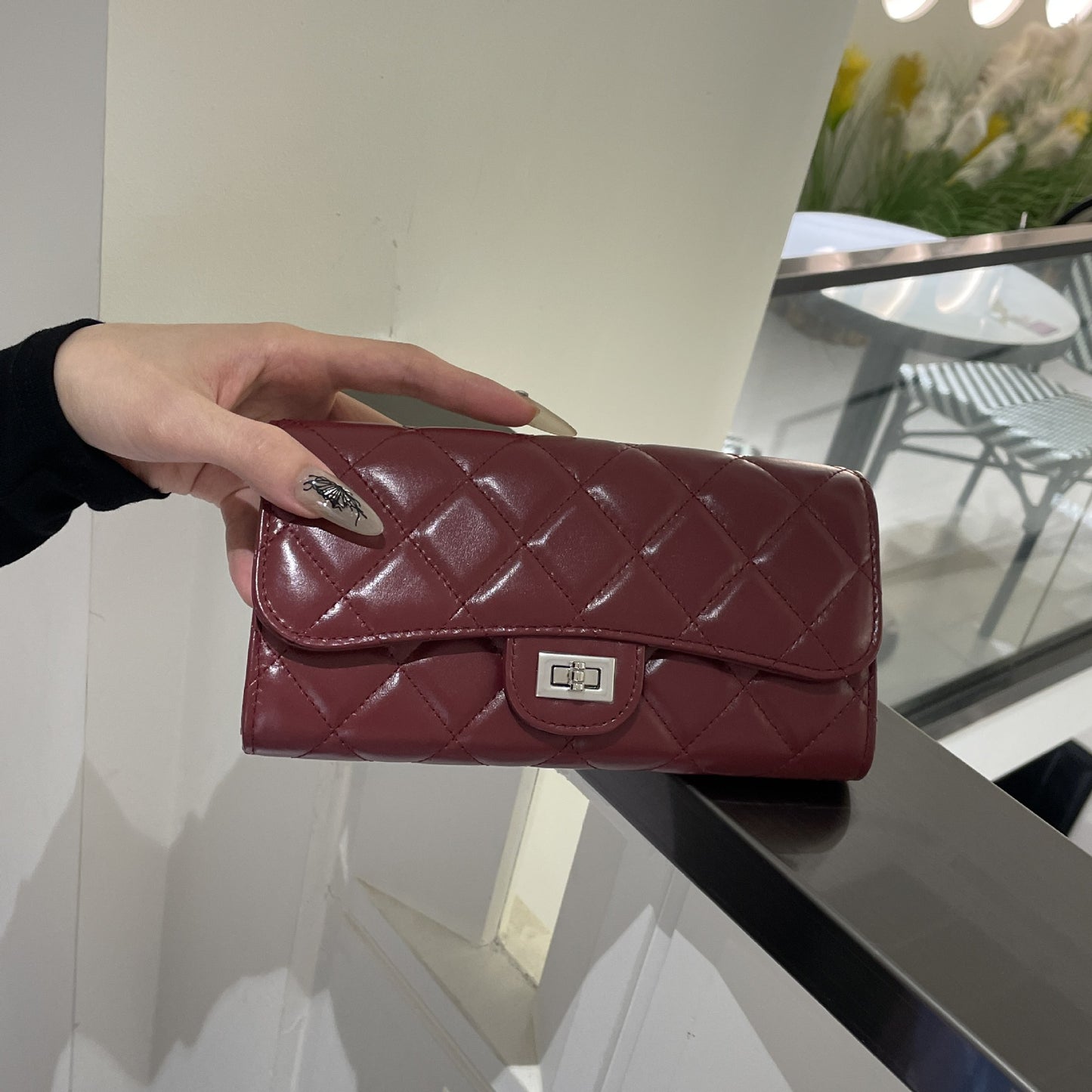Style High-grade Calfskin Mini Rhombus Chain Crossbody Bags