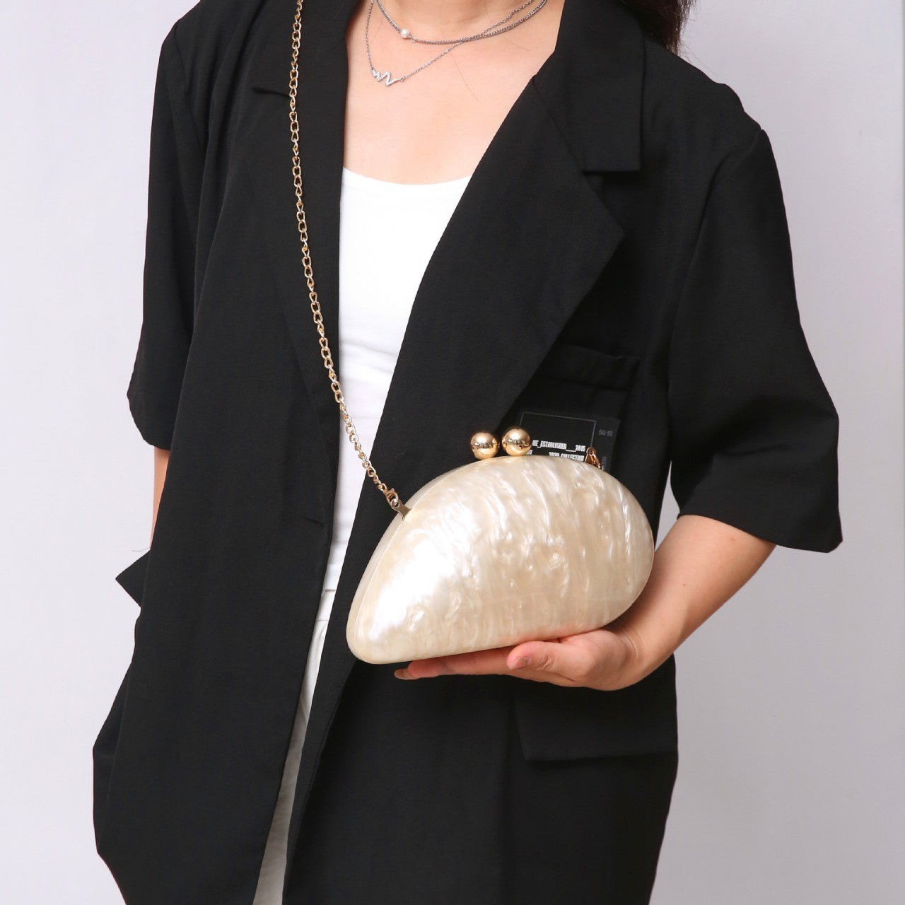 Women's Dinner Shell Acrylic Fashion Wedding Clutch Bags