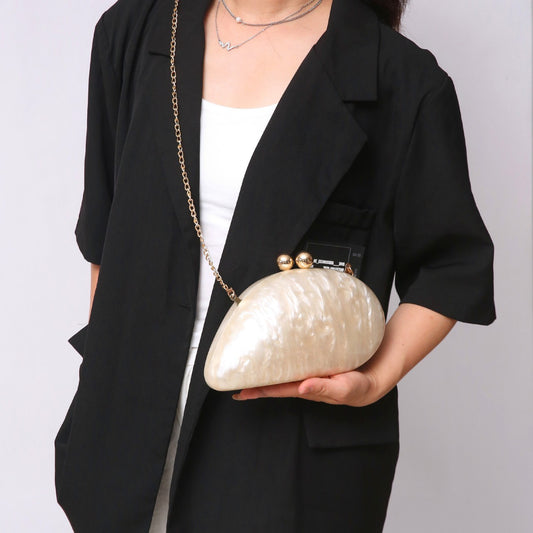 Women's Dinner Shell Acrylic Fashion Wedding Clutch Bags