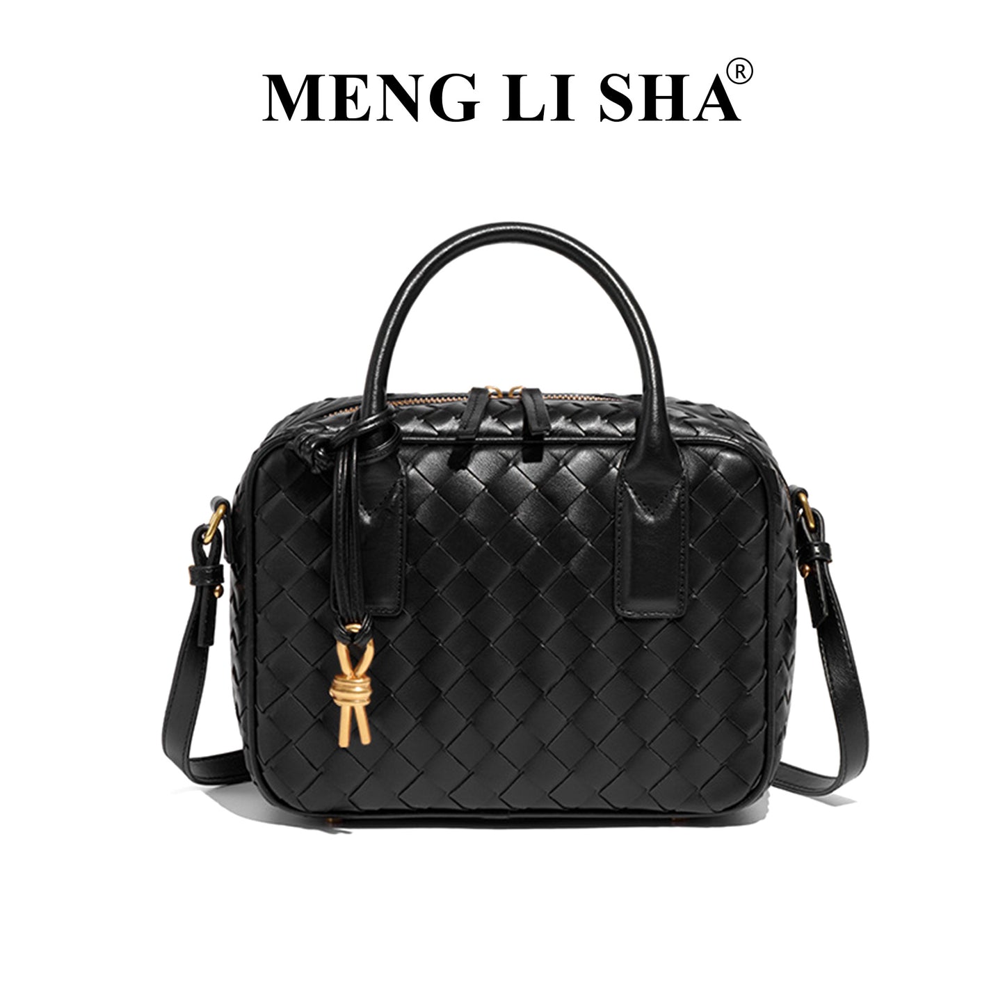 Trendy Classic Hand-woven Boston Pillow Portable Shoulder Bags