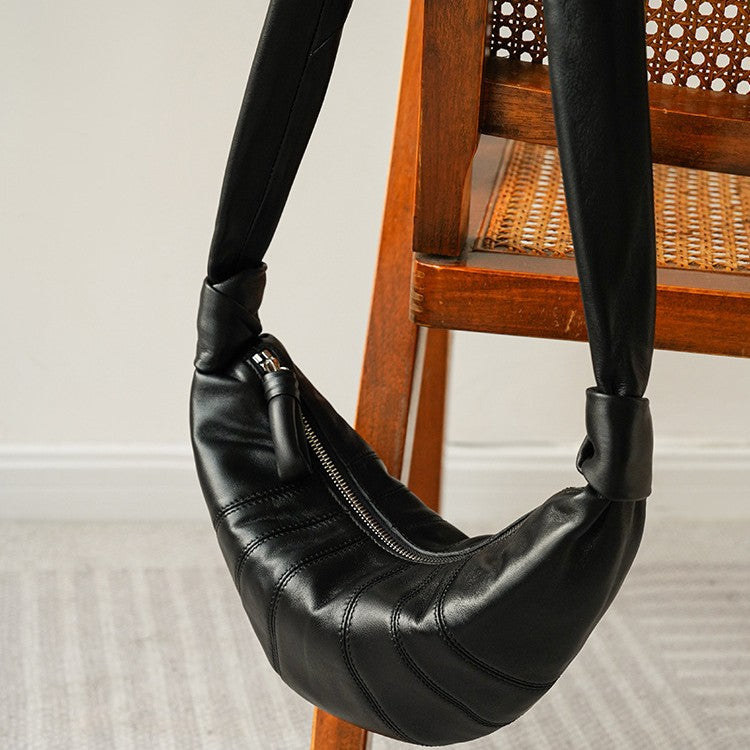 Sheepskin Dumpling Niche Texture Leather Underarm Crossbody Bags