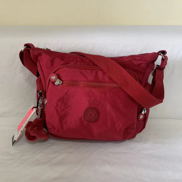 Spring Monkey Mesh Purple Series Nylon Crossbody Bags