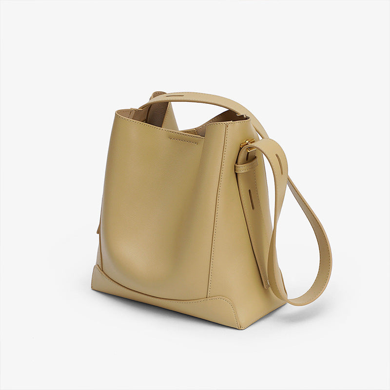 Women's Cow Leather Genuine Versatile Cowhide Shoulder Bags