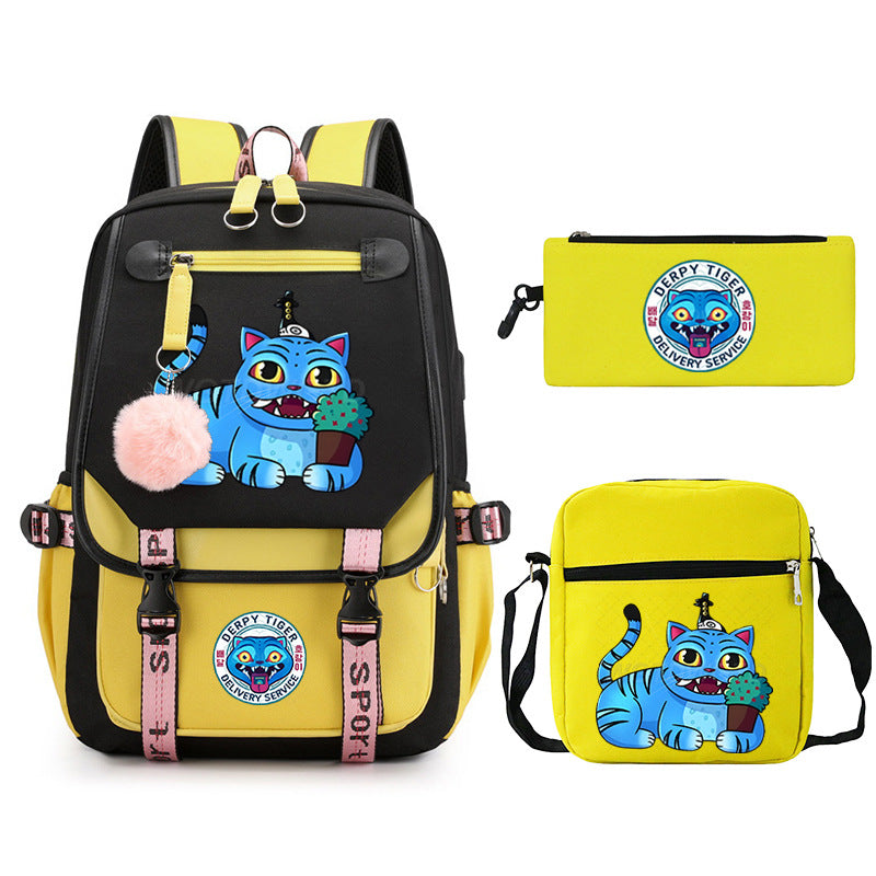 Elegant Children's Merchandise Printed Fashion Pencil Backpacks