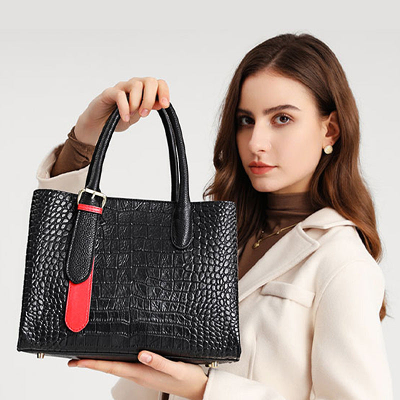Women's Genuine Leather Fashionable Design Large Capacity Shoulder Bags