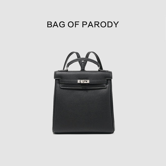 Genuine Leather Kelly Elegant Portable Fashion Backpacks