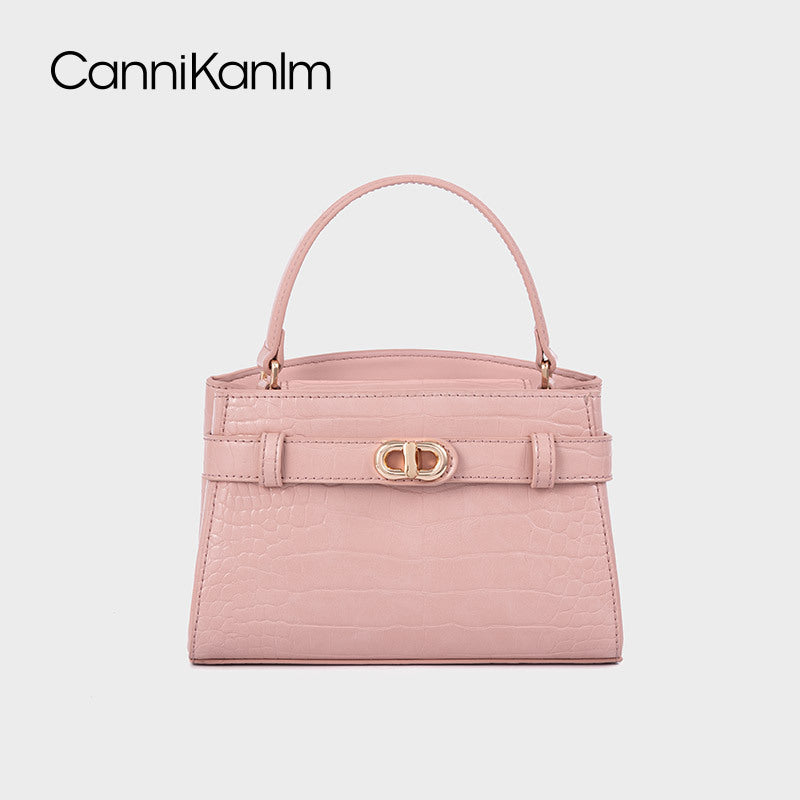 Women's Crocodile Pattern Size Portable Kelly Fashionable Crossbody Bags