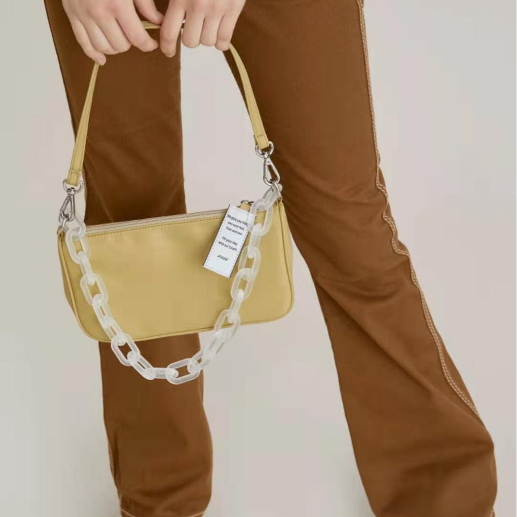 Women's Surrogate Shopping Underarm Chain Portable Nylon Shoulder Bags