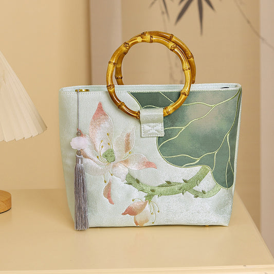 Style Cheongsam Banquet High Precision Embroidered Handbags
