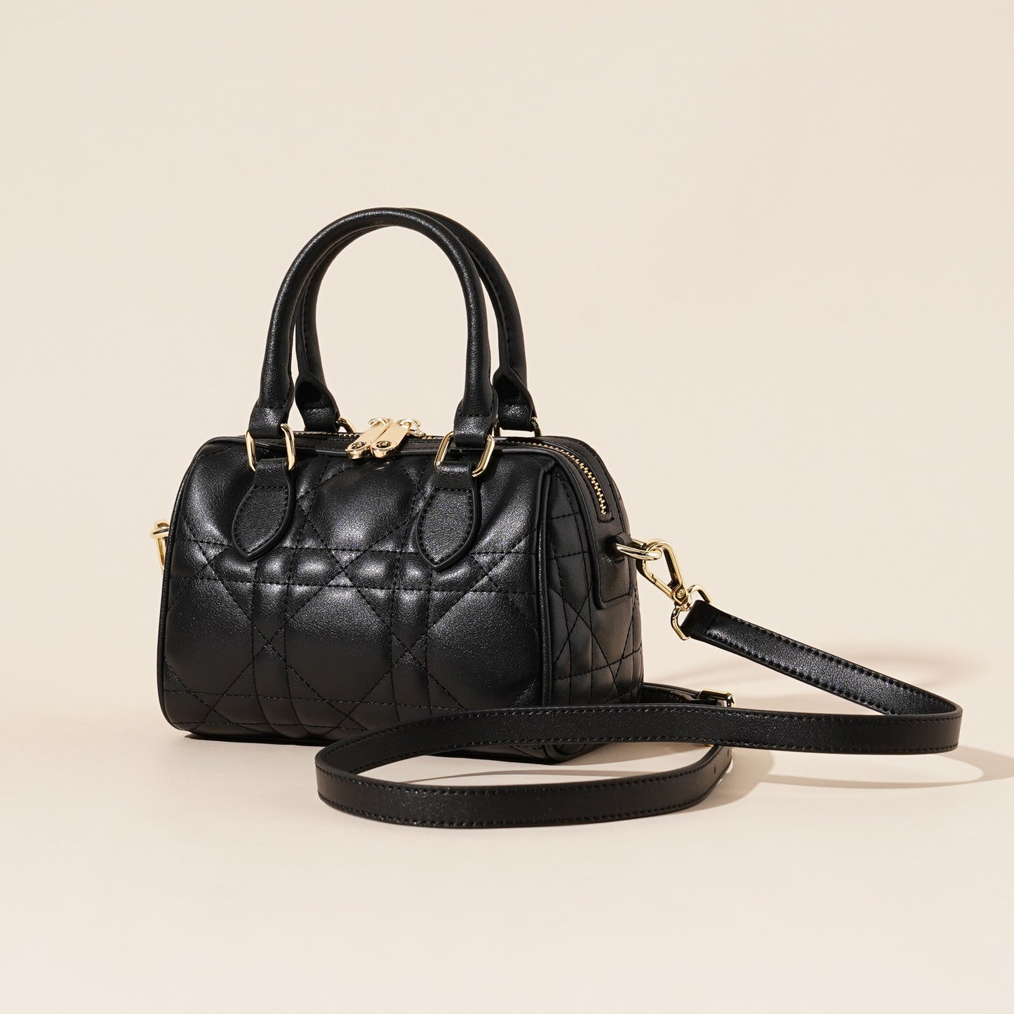 Women's Fashion High-grade Diamond Plaid Portable Crossbody Bags